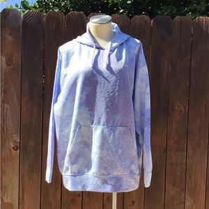Womens Nike Tie Dye Periwinkle Blue Dri-Fit Hoodie Item #218